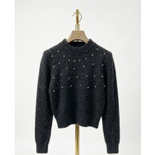 Salome Butik Taşlı Triko Kazak