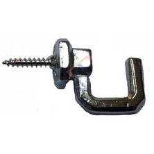 MiraLive Vidalı Kanca, Askı Büyük - 15X23MM, Nikel - 1 Adet