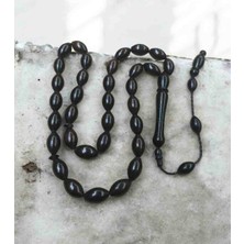 İnan Tesbih Abanoz Ağacı Arpa Kesim Sistem Püsküllü Doğal Tesbih