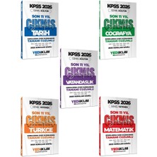 Yediiklim Yayınları Yediiklim 2026 Kpss Gy-Gk Lisans Konularına Göre Tamamı Çözümlü Son 11 Yıl Çıkmış Sorular Seti 5 Kitap