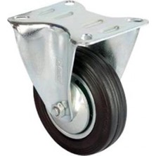 MiraLive Servis Tekeri - Tablalı Siyah Sabit - Çap 80 mm