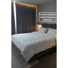 Mislina Home Ultra Yumuşak Kapitone Silikon Yorgan Tek Kişilik |155X215CM 1 Adet Yastık Koruyucu Kılıf Dahil