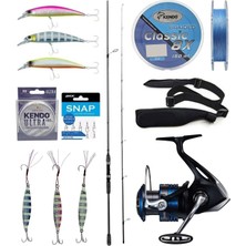 Yek Outdoor Spin Olta Seti Okuma Wave Up Spin 270CM 10-40GR 2 Parça Olta Kamışı&shimano Makina Nexave 4000 Fı