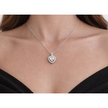 Seherden Kalp Figürlü Taşlı Ayarlanabilir Çelik Kolye – Gold & Gümüş Renk Seçenekli Zarif Tasarım