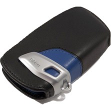 M Performance Bmw M Sport Line Deri Anahtar Kılıfı - Mavi/siyah