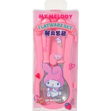 Miniso Sanrio Lisanslı My Melody Taşınabilir Paslanmaz Çelik Çatal