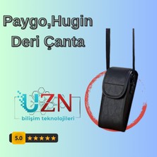 Marka Paygo ve Hugin Uyumlu Yazar Kasa Pos Taşıma Çantası - Askılı Deri Koruma Kılıfı