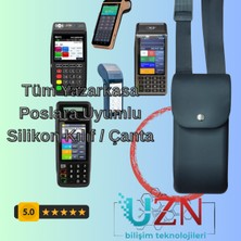 Marka Tüm Yazar Kasa Pos Cihazları Ile Uyumlu Silikon Taşıma Çantası - Askılı Koruma Kılıfı