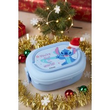 Miniso Disney Lilo&stitch Lisanslı Çift Katmanlı Tutacaklı Yemek Kabı
