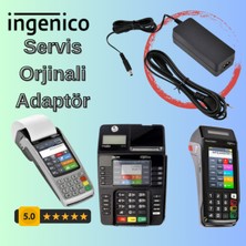 ingenico Uyumlu Şarj Adaptörü - IWE280, IDE280 ve Move 5000F Için Orijinal Servis Şarj Aleti