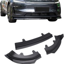 Ramm Tesla Juniper Ön Tampon Alt Spoyler - 3 Parça - Mat Karbon Siyah