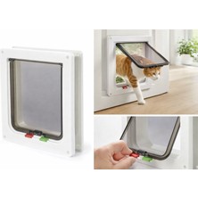 Petesia Büyük Boy Kedi ve Köpek Kapısı – Kilitli Evcil Hayvan Kapısı, 25 x 23,5 cm (Yurt Dışından)