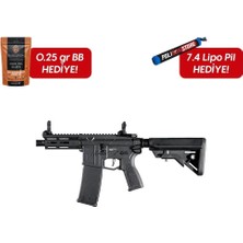 Evolution Ghost Xs Emr Carbontech Ets Airsoft Tüfeği + 7.4V Lipo Pil + 0,25 gr Bb