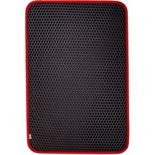 Cattie Altıgen Model Kum Toplayıcı Fonksiyonel Kedi Paspası Medium Kırmızı 37X50 cm