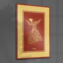 Decovetro Cam Tablo Mevlana Dini İslami Tablo 30x40 cm