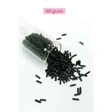 Vexor Uzun Boru Kesme Boncuk Çap 2mm Uzunluk 10 mm - 60 Gram - Siyah - BNC280