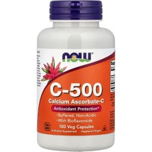 Now Foods, C-500, Calcium Ascorbate-C, 100 Veg Capsules