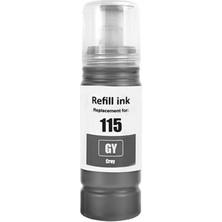 YB Epson 115 C13T07D54A Gri  Murekkep Muadil 70 ml L8160 L8180