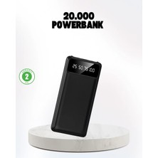 Argesco Mühendislik Çoklu Güvenlik Korumalı 20.000 Mah Powerbank Fener Özellikli