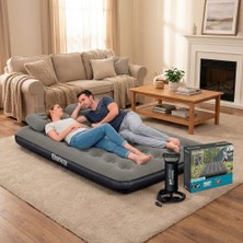 Bestway Ultra Queen 2 Kişilik Şişme Yatak + El Pompası ve Yastık Hediyeli 191X137X22CM 671GZ BW146