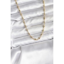 Clariss 14K Gold Renk Kaplama Topçuklu Zincir Model cm Kadın Kolye