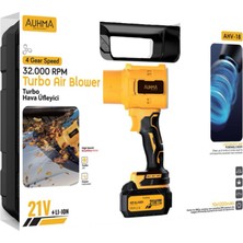 Aı-Net Auhma 32.000 Rpm | Yeni Kurutucu Başlıklı | 21 V 2x 1.200MAH Bataryalı Turbo Hava Üfleyici