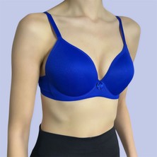 HK Underwear Balenli Dolgulu Lacivert Sütyen