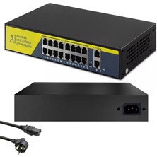 Aİ-1820GB Poe Switch 16 Port + 2 Uplink Gigabit 10/100/1000 Mbps