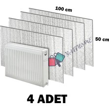 Baffhome Petek Kalorifer Arkası Yalıtım Levhası Radyatör Arkalığı Arkası Levha Ses Isı Yalıtım Malzemesi 4 Adet Levha