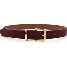 DAYMA Kadın Siyah Süet Kemer – Gold Tokalı – Günlük & Klasik Kullanım