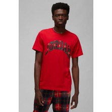 Nike Jordan Holiday Ss Crew Red Baskılı Erkek Günlük Tişört Kırmızı