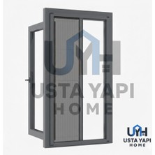 Usta Yapı Home Plise Sineklik Sürgülü Pencere Sinekliği Akordiyon Sineklik | 0-50 x 0-100 Aralığı Ölçüye Özel Üretim |