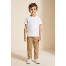 Mutlu Kids Kargo Cepli Erkek Gabardin Pantolon