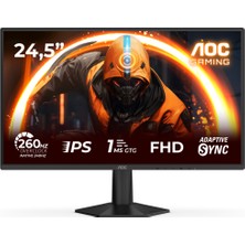 Aoc 25G50Z 24.5" 260Hz(OC) 1ms HDMI Dp Adaptive Sync HDR10 Fhd Fast IPS Gaming Monitör 25G50Z
