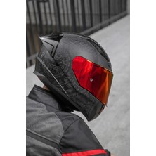 Ls2 Rapid Takaroa 2  - Mat Siyah- Kırmızı Vizör - Spoiler