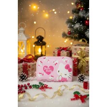Miniso Sanrio Lisanslı Hello Kitty Pembe Serisi Fermuarlı Mini Çanta