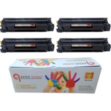 QPrint Hp Çipli CE285A 85A 4'lü Ekonomik Paket Garantili Uyumlu Toner Laserjet P1102-P1104 Muadil Toner
