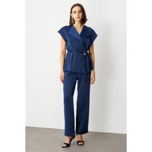 Ekol Tek Pile Bol Paça Pantolon 4266