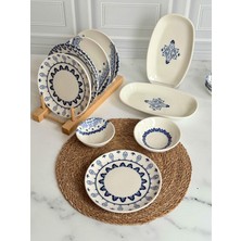 Rossev Kahvaltı Takımı Safir Blue 14 Parça 6 Kişilik