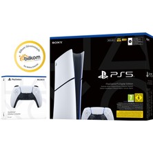 Sony Playstation 5 Slim 825 GB Digital Versiyon + 2.dualsense Oyun Konsolu (Bilkom Garantili)