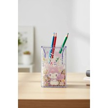 Miniso Sanrio Lisanslı Kuromi Çiçek Dili Işıltılı Kalem Tutucu