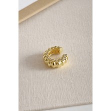 Deesse Latelier GOLD RENK TAŞ DETAYLI BURGU EAR CUFF
