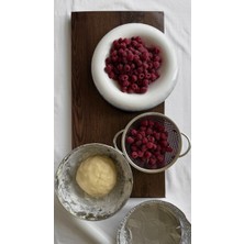 Beige & Stone Seramik Donut Bowl Kase Krem