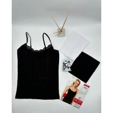 Kota 6019 Ip Askılı Ince Dantel Bayan Badi