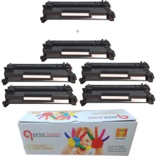 QPrint Hp CF226A 5 + 1 Ekonomik Paket Garantili Uyumlu Toner M402 MFP426 LBP212 MF421 CRG052 Muadil Toner