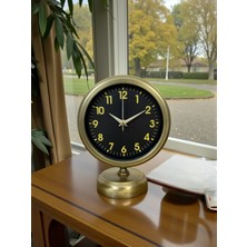 Zentime Retro Elegance 25 x 20 cm Eskitme Metal Masa Saati