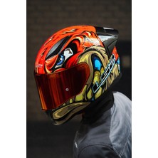 Ls2 Rapıd 2 Spox Kırmızı - Kırmızı Vizör - Spoiler