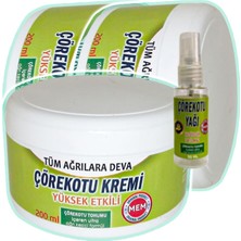 Çörek Otu Kremi 3 Adet 200 ml Yeşil Kavanoz + 30 ml Çörek Otu Yağı