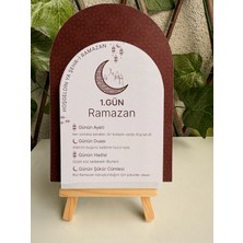 Tiny Stories TR Ramazan Ayı 29 Günlük Masa Takvimi+Tahta Stand(Şeffaf Düşme Korumalı) +Hediyeli
