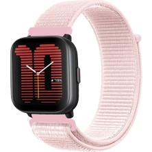 Amazfit Active ile Uyumlu Kordon Cırt Cırtlı Spor Kumaş Kayış